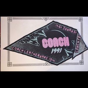 COACH 1941 SCARF 100% SILK discontinued